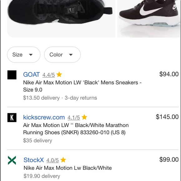 ❤️Host Pick❤️ Nike Air Max Motion Low Cross Trainer/ Running Style 833260 010 - Picture 9 of 9